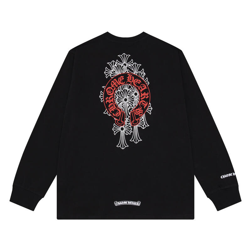 CHROME-HEARTS Men's Long-Sleeve T-shirt Sweatshirt K8006